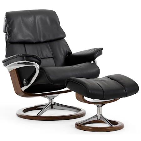 Small Signature Reclining Chair and Ottoman
